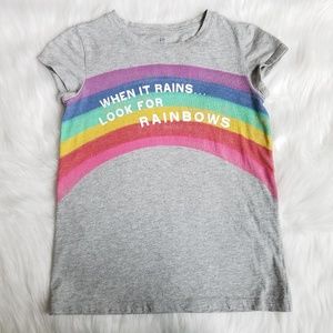 GAP Kids Rainbow Short Sleeve T-Shirt Large